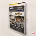 Adhesive Brochure Holder A4 A5 DL Leaflet Dispenser Kit