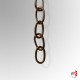 Walnut Brown Picture Hanging Chain Kit, Decorative Brass Hanger Set
