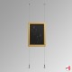 Suspended Chalkboard Hanging Kit (Ceiling-to-Floor)