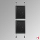 Suspended All Black Chalkboard Hanging Kit (Ceiling-to-Floor)