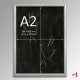 Suspended All White Chalkboard Hanging Kit (Ceiling-to-Floor)
