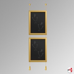 Suspended All GOLD Chalkboard Hanging Kit (Ceiling-to-Floor)