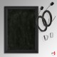 All Black Framed Chalkboard Hanging Kit