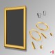 Suspended All GOLD Chalkboard Hanging Kit (Ceiling-to-Floor)