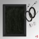 Loop Wire Hanging BLACK Chalkboard Kit