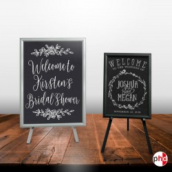 Chalkboard Table Stand Easel (A3 & A2 Frame, Metal)