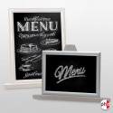 Small Chalkboard Table Easel (A4 & A3 Frame, Wood)