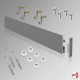 Clip Rail Max Kit, Complete Gallery System Set, Picture Rail & Hooks (Wall Hanging)
