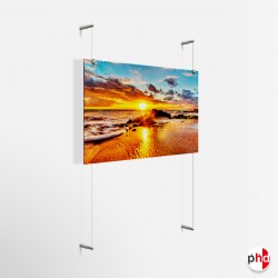 Wall Hanging Metal Poster Art, Wall-to-Wall Cables Kit