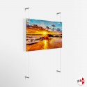 Wall Hanging Metal Poster Art, Wall-to-Wall Cables Kit