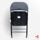 Leather Folding Chair, Black