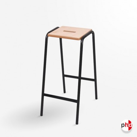 Lab Stool, Wooden Top (Laboratory & School High Chair)