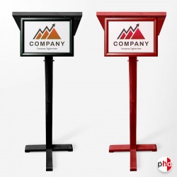 Coloured Lectern With Display (A4 A3 A2 A1 Frame For Branding)