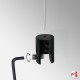 Black Panel Ceiling Hanging Clear Wire & Clamp Kit (10mm Grip)