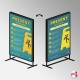 Double-sided Freestanding Advertising Stand (A1 & A0 Frames)