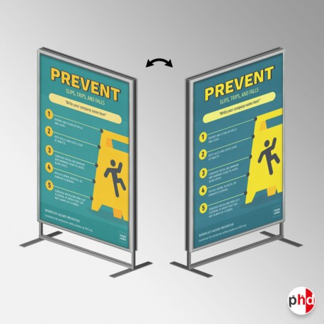 Double-sided Freestanding Advertising Stand (A1 & A0 Frames)