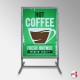 Double-sided Freestanding Advertising Stand (A1 & A0 Frames)