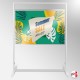 A0 Poster Display Stand 180cm (Portrait & Landscape Pockets)