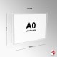 A0 Poster Display Stand 180cm (Portrait & Landscape Pockets)