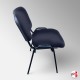 Leather Office Stacking Chair, Black