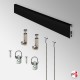 Clip Rail TV Hanging Kit (Monitor Wall Mount With Picture Rail)