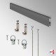 Clip Rail TV Hanging Kit (Monitor Wall Mount With Picture Rail)