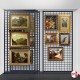 Sliding Picture Storage & Display Grid (Ceiling-to-Floor Rail & Fittings Kit)