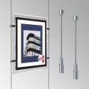 Ceiling to Floor Rod Sets, Ready-Made Systems Including Poster Pockets