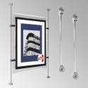 Wall Mounted Rod Sets, Ready-Made Systems Including Poster Pockets