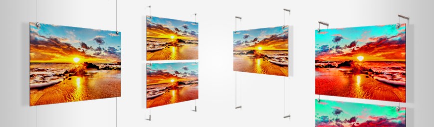 Metal Poster Art Hanging, Cable Display Systems